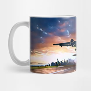 Take Off (Plane Leaving the city) Mug